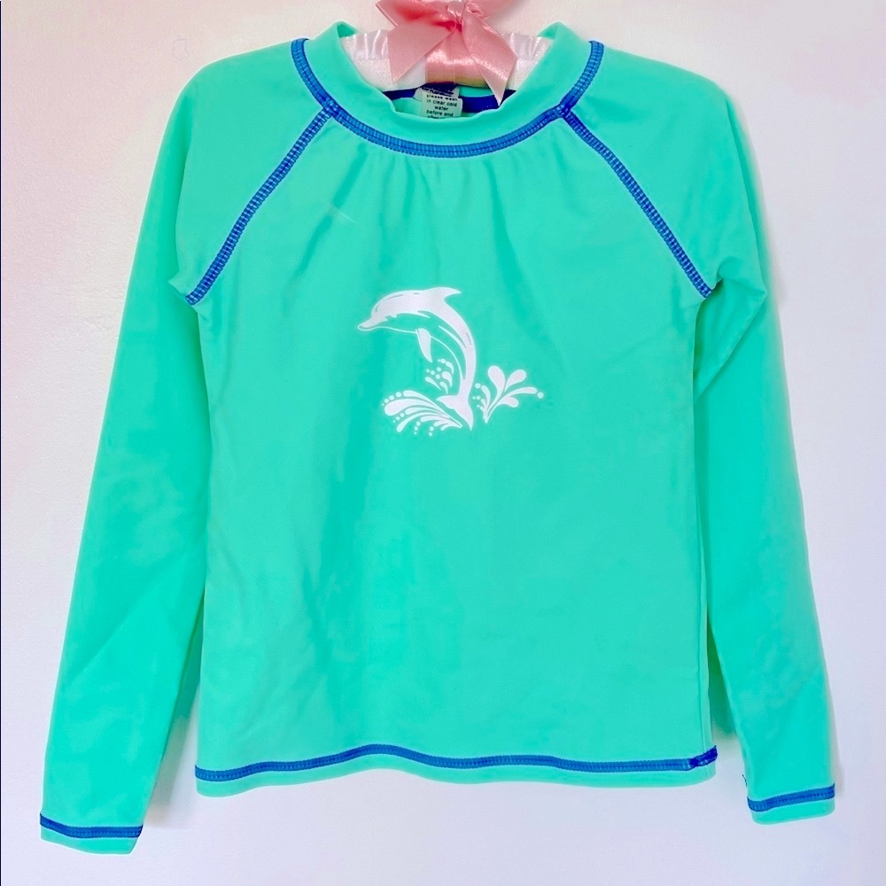 NEW 2T Dolphin Rash Guard Swimsuit 🐬 UPF 50+